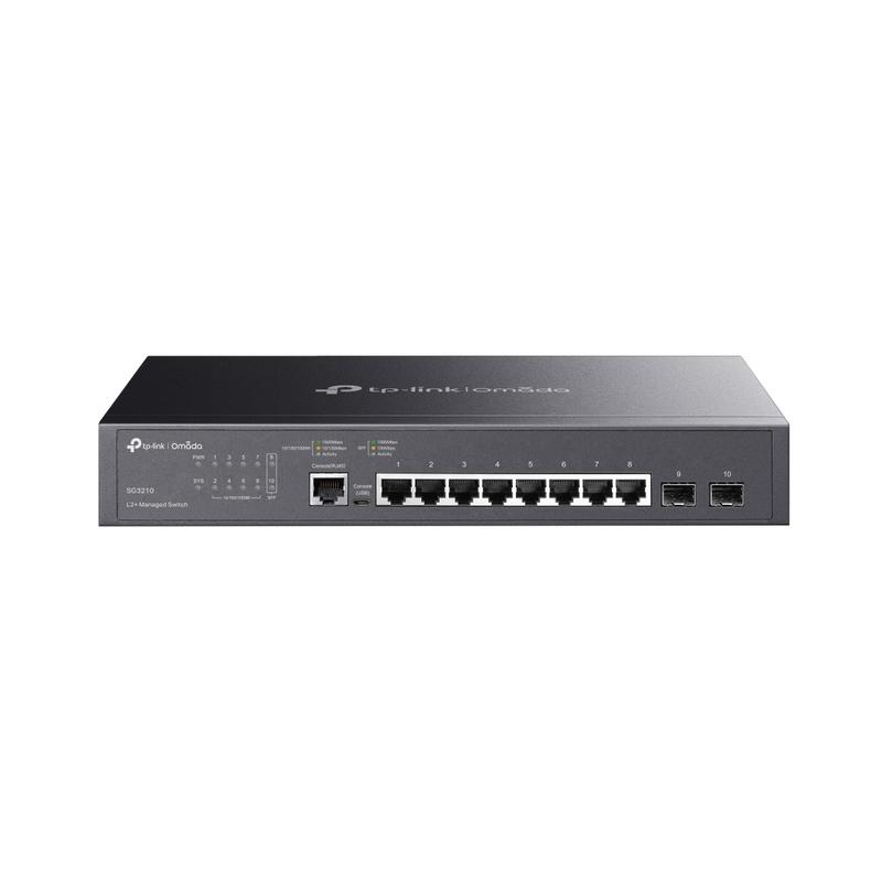 8-Port Gigabit L2+ Managed Switch with 2 SFP Slots - Omada by TP-Link SG3210 | JAR Computers 8-Port Gigabit L2+ Managed Switch with 2 SFP Slots - Omada by TP-Link SG3210