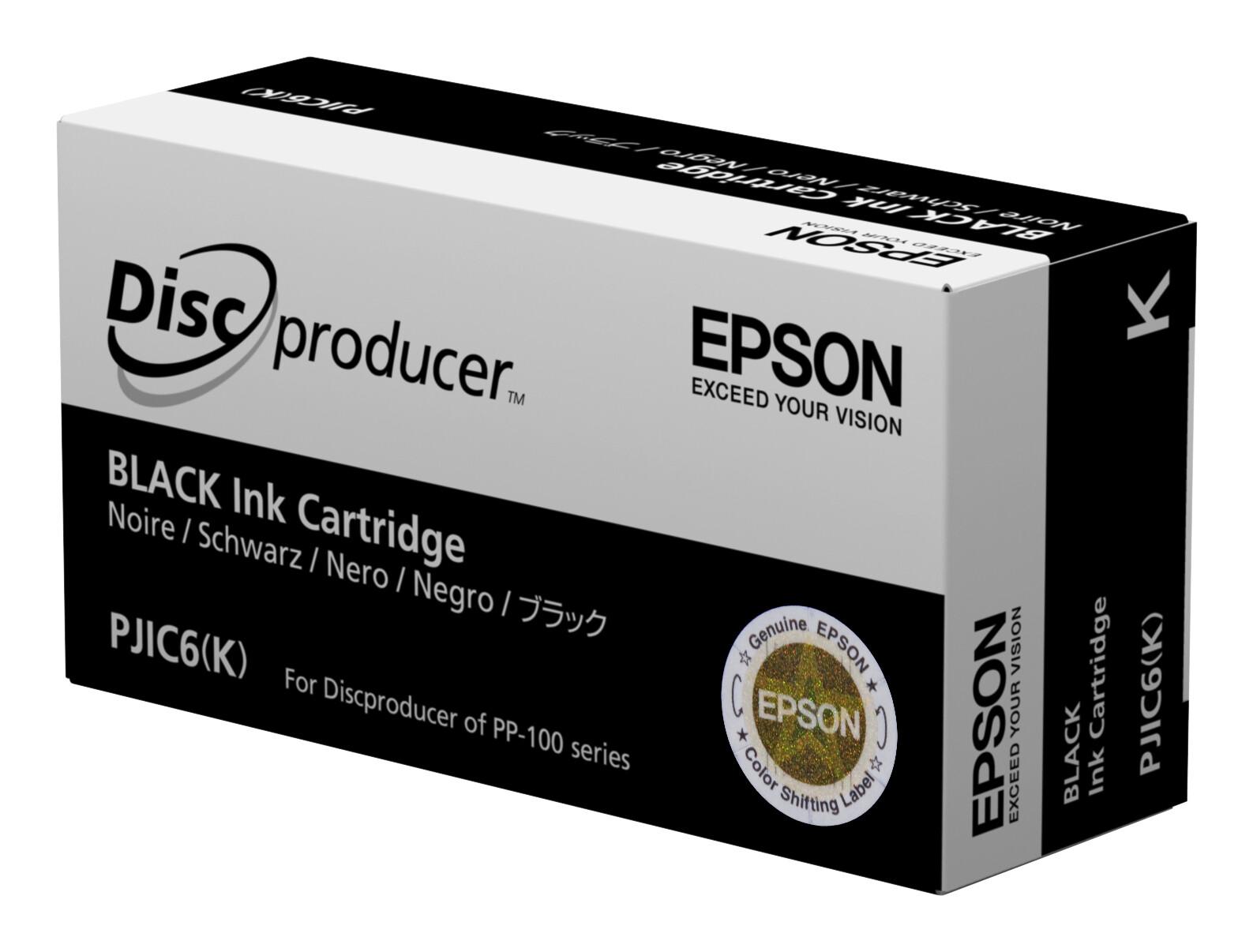 Epson Discproducer Ink PJIC7(K), Black (MOQ=10) | JAR Computers Epson Discproducer Ink PJIC7(K), Black (MOQ=10)