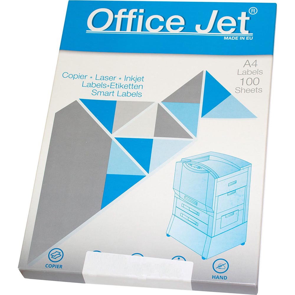 Етикети Office Jet 48.5/25.4A4 44ет 100л