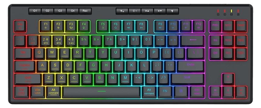 Гейминг клавиатура Redragon - Shiva TKL Pro, безжична, RGB, черна | JAR Computers Гейминг клавиатура Redragon - Shiva TKL Pro, безжична, RGB, черна
