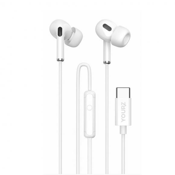 HEADPHONES YOURZ-S11 Type C White | JAR Computers HEADPHONES YOURZ-S11 Type C White