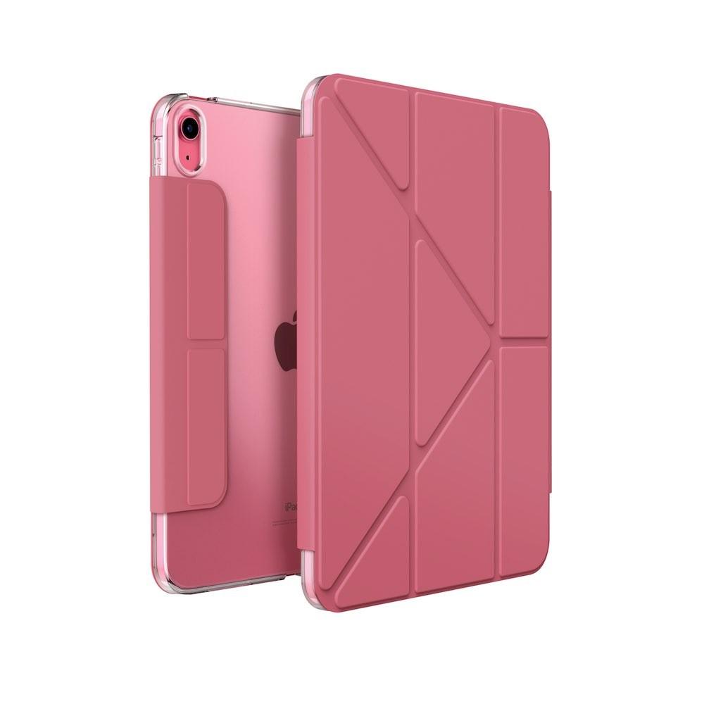 Хибриден кейс и поставка за iPad 10 (2022), iPad 11 (2025) - Uniq Camden Slim Case (розов) | JAR Computers Хибриден кейс и поставка за iPad 10 (2022), iPad 11 (2025) - Uniq Camden Slim Case (розов)