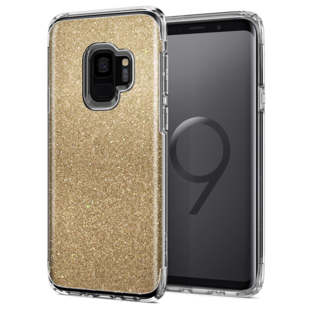 Хибриден кейс с най-висока степен на защита за Samsung Galaxy S9 - Spigen Slim Armor Glitter Case (златист) | JAR Computers Хибриден кейс с най-висока степен на защита за Samsung Galaxy S9 - Spigen Slim Armor Glitter Case (златист)
