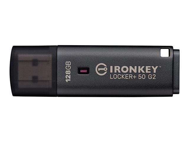 KINGSTON 128GB IronKey Locker Plus 50 G2 FIPS 197 AES-256