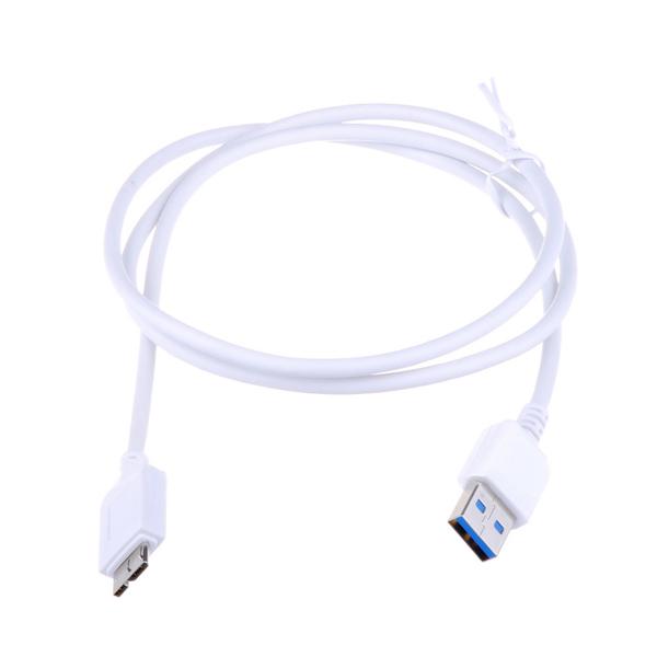 MicroUSB v3.0 Cable - USB 3.0 кабел за Samsung Galaxy S5, Samsung Galaxy S5 Neo, Galaxy Note 3 и мобилни устройства (100 см) (бял) | JAR Computers MicroUSB v3.0 Cable - USB 3.0 кабел за Samsung Galaxy S5, Samsung Galaxy S5 Neo, Galaxy Note 3 и мобилни устройства (100 см) (бял)