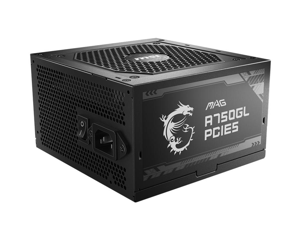 MSI MAG A750GL PCIE5 захранващ блок 750 W 20+4 pin ATX ATX Черен