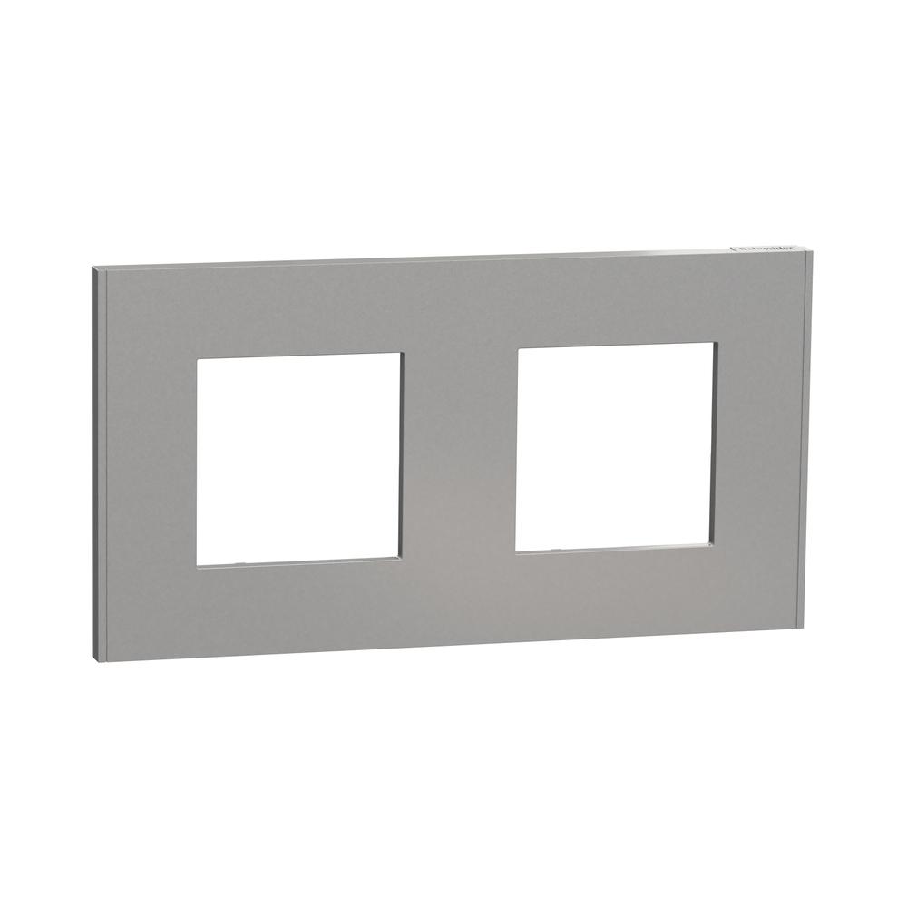 Рамка 2x 2M Алуминий Unica Deco Essential - Schneider Electric Unica NEW NU600430 | JAR Computers Рамка 2x 2M Алуминий Unica Deco Essential - Schneider Electric Unica NEW NU600430