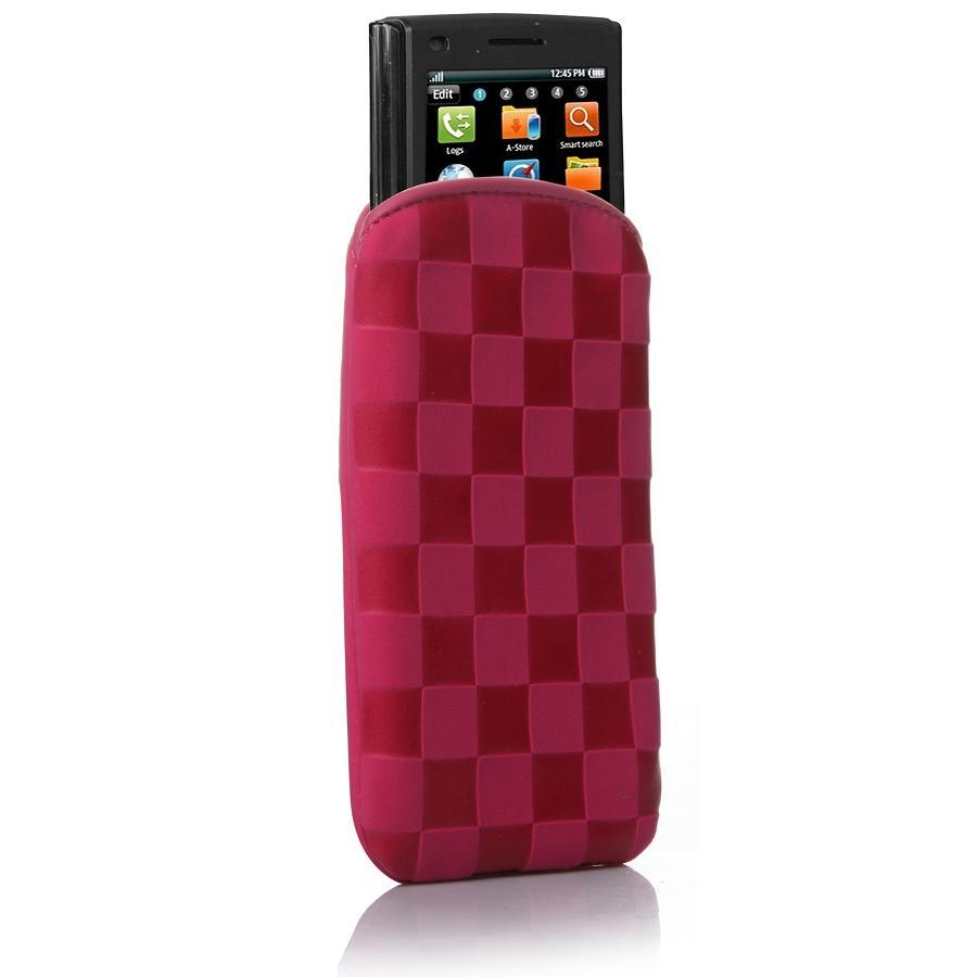 Велурен калъф за iPhone 4S, iPhone 4 и мобилни телефони - SBS Checkers Smooth Case M (розов) | JAR Computers Велурен калъф за iPhone 4S, iPhone 4 и мобилни телефони - SBS Checkers Smooth Case M (розов)