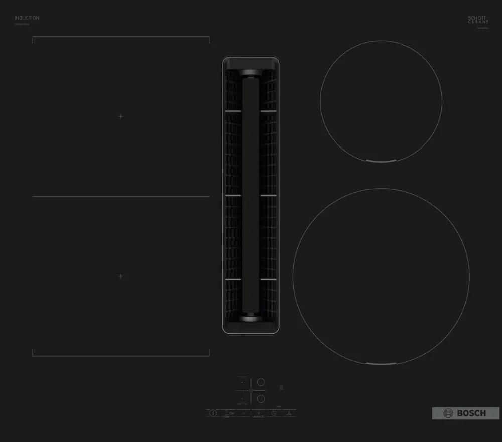 Вграден керамичен плот Bosch PVS611B16E , B , Индукционен | JAR Computers Вграден керамичен плот Bosch PVS611B16E , B , Индукционен