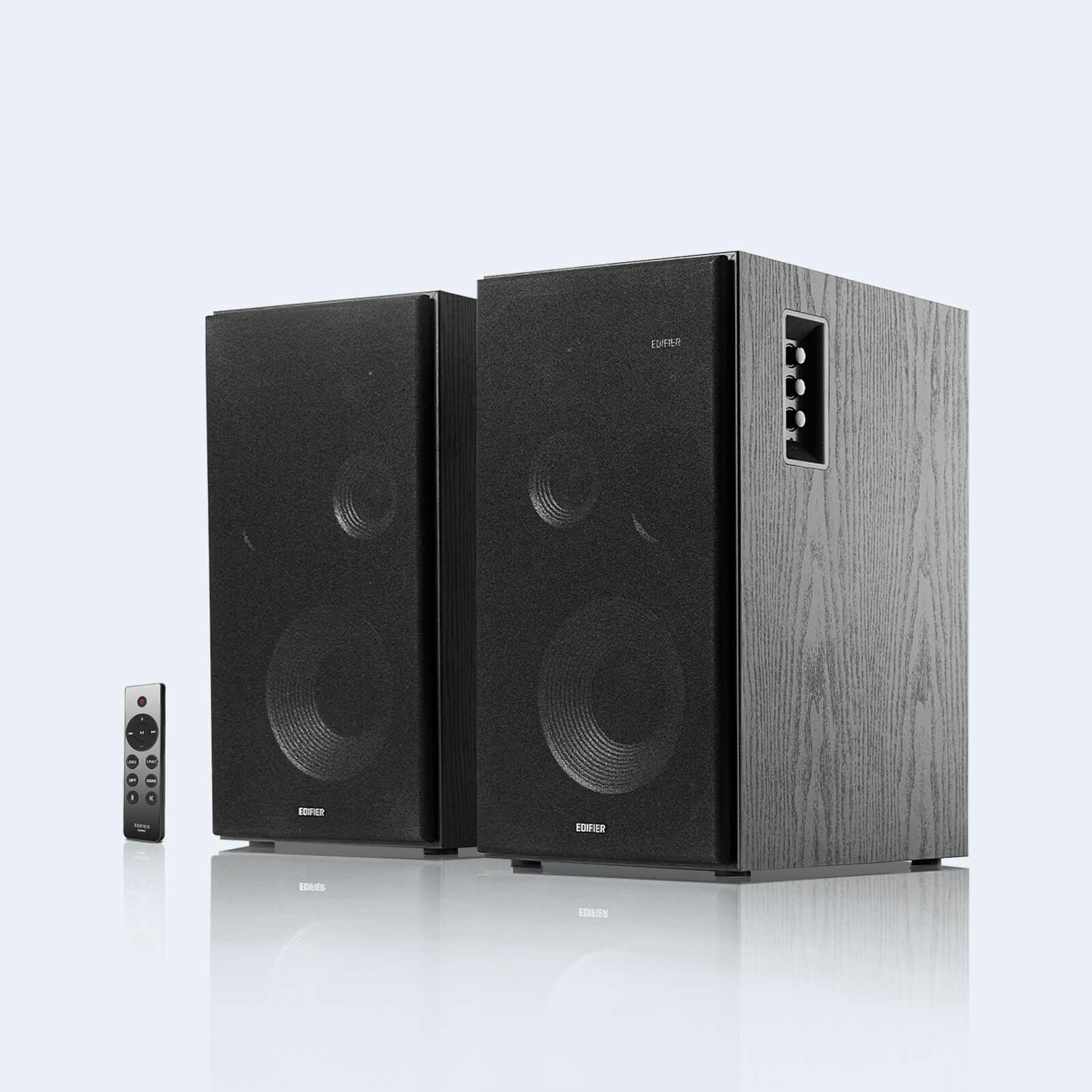 Висококачествена 2.0 безжична аудио система - Edifier R2850DB Active Bluetooth Bookshelf Speakers (черен) | JAR Computers Висококачествена 2.0 безжична аудио система - Edifier R2850DB Active Bluetooth Bookshelf Speakers (черен)