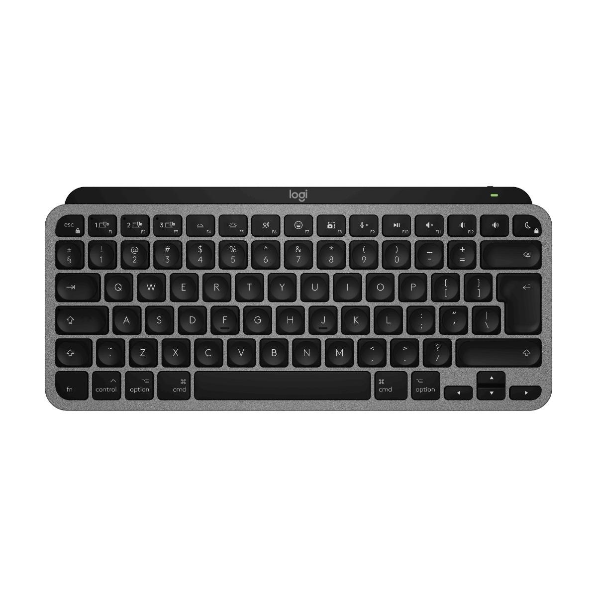Безжична клавиатура за Mac компютри - Logitech MX Keys Mini for Mac Wireless US INTL Layout Keyboard (тъмносив) | JAR Computers Безжична клавиатура за Mac компютри - Logitech MX Keys Mini for Mac Wireless US INTL Layout Keyboard (тъмносив)