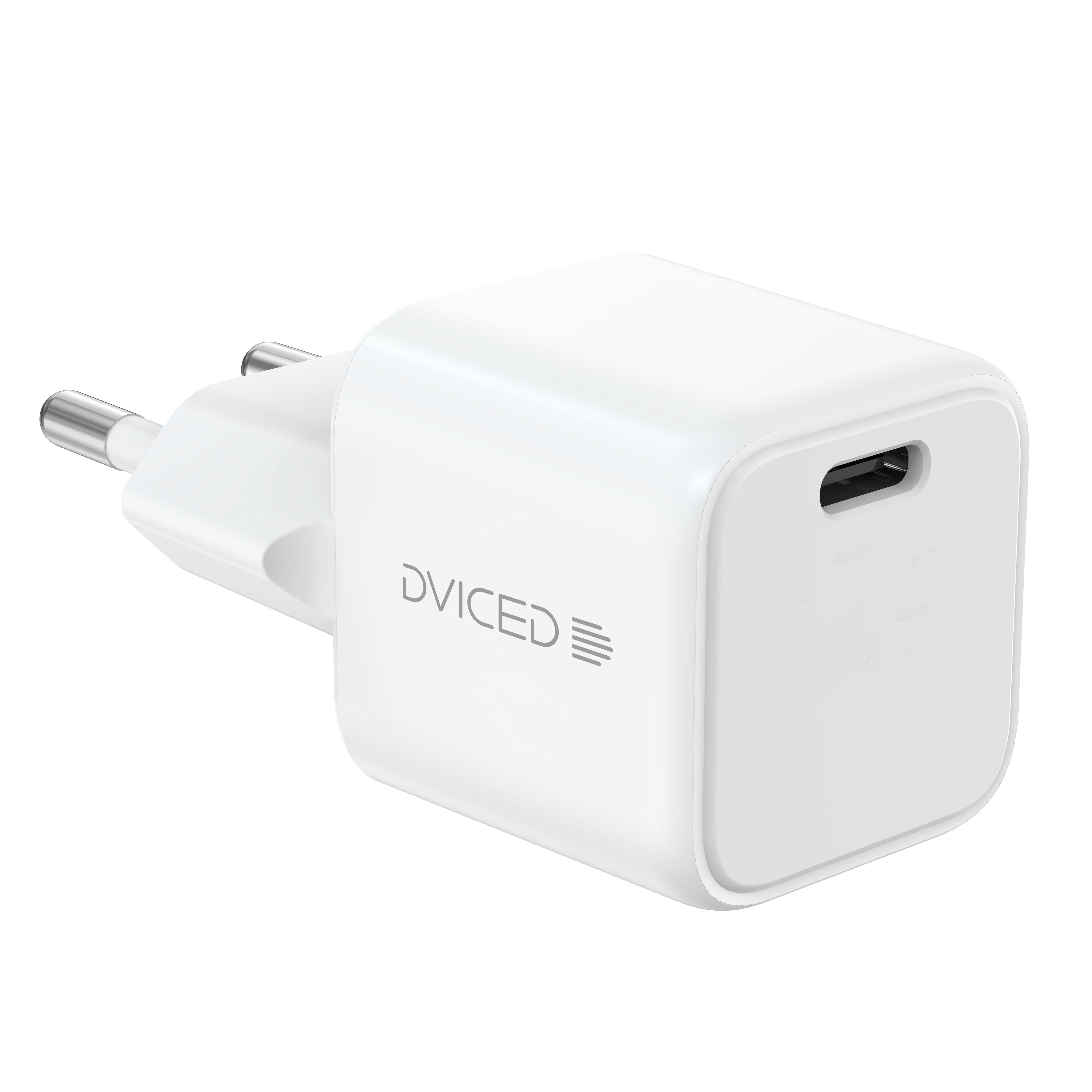 Dviced Wall charger 30W GaN USB-C EU w cable - White | JAR Computers Dviced Wall charger 30W GaN USB-C EU w cable - White