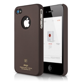 Поликарбонатов кейс за iPhone 4/4S - Elago S4 Slim Fit Case (кафяв) | JAR Computers Поликарбонатов кейс за iPhone 4/4S - Elago S4 Slim Fit Case (кафяв)