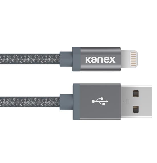 Кабел за iPhone, iPad и iPod с Lightning - Kanex Premium Lightning to USB Cable 300 cm (тъмносив) | JAR Computers Кабел за iPhone, iPad и iPod с Lightning - Kanex Premium Lightning to USB Cable 300 cm (тъмносив)