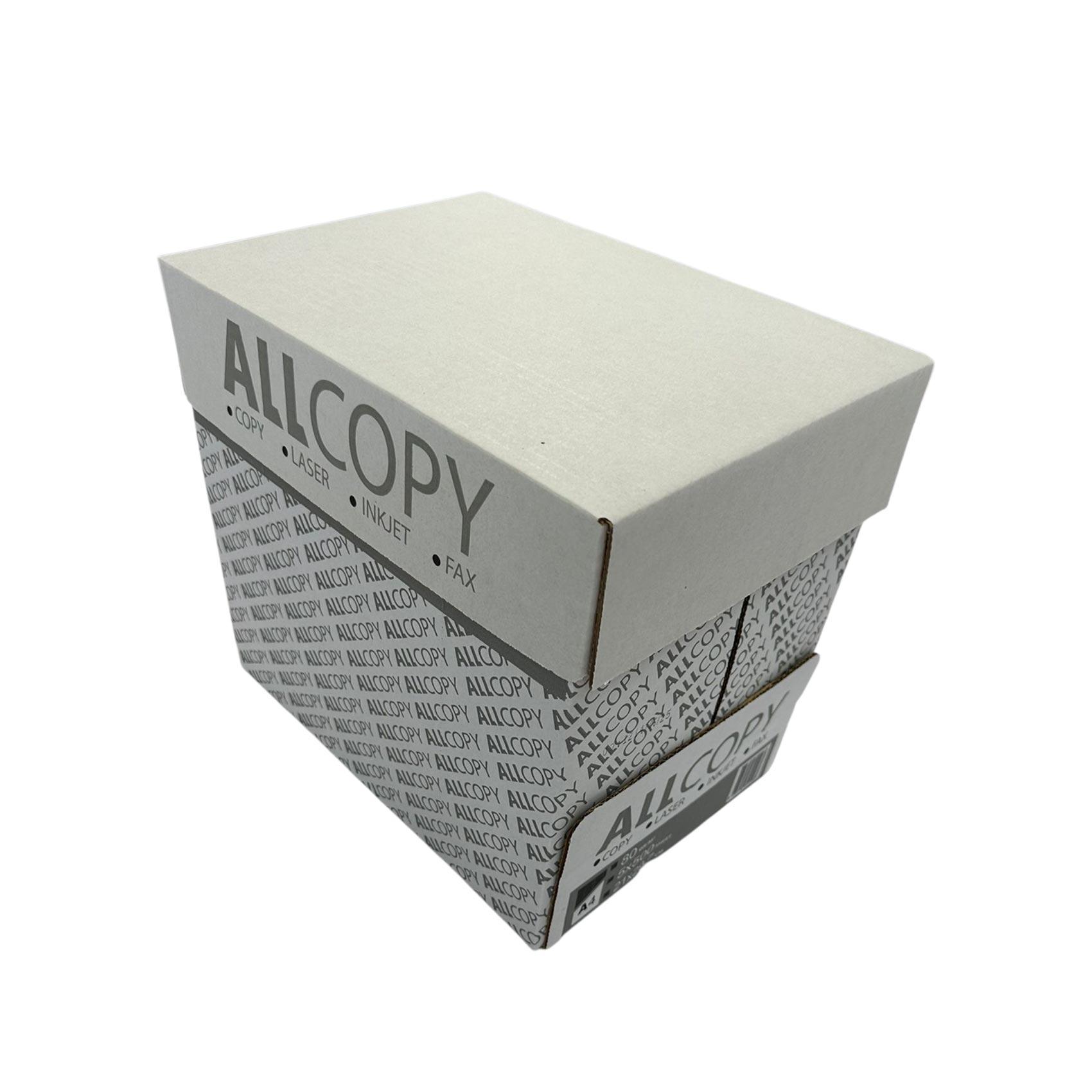 Копирна хартия All Copy, A4, 80 g/m2, 500 листа, 5 пакета