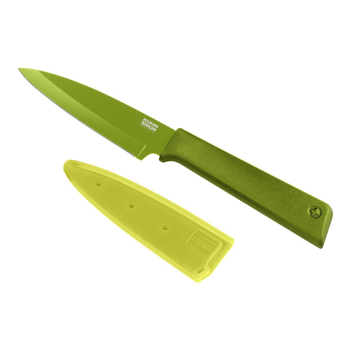 Нож Kuhn Rikon COLORI+ Paring Knife, гладко острие, зелен | JAR Computers Нож Kuhn Rikon COLORI+ Paring Knife, гладко острие, зелен