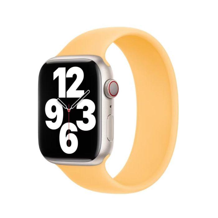 Оригинална силиконова каишка за Apple Watch 44мм, 45мм, 46мм, Ultra, Ultra 2, Ultra 3 49 - Apple Sunglow Solo Loop Band Size 9 (разопакован) | JAR Computers Оригинална силиконова каишка за Apple Watch 44мм, 45мм, 46мм, Ultra, Ultra 2, Ultra 3 49 - Apple Sunglow Solo Loop Band Size 9 (разопакован)