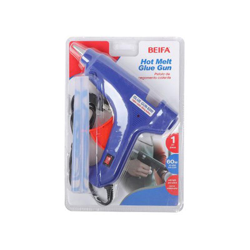 Пистолет за топъл силикон Beifa UK25, 60 W, диаметър 11 mm, с 2 пръчки | JAR Computers Пистолет за топъл силикон Beifa UK25, 60 W, диаметър 11 mm, с 2 пръчки