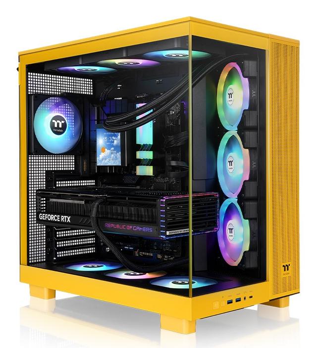 Thermaltake View 380 XL TG ARGB Midi Tower Жълт | JAR Computers Thermaltake View 380 XL TG ARGB Midi Tower Жълт