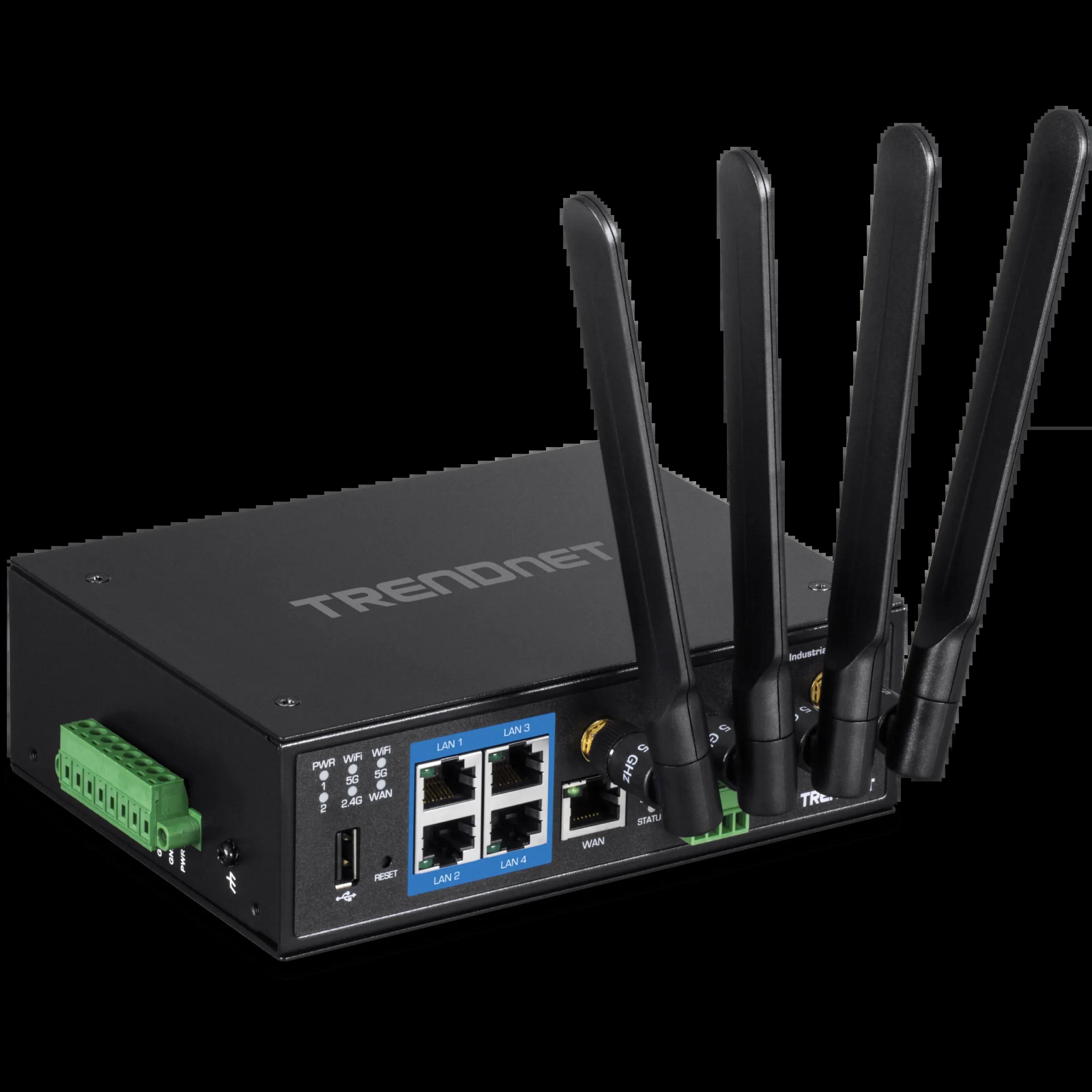 TRENDnet Industrial AC1200 Wireless Dual Band Gigabit Router | JAR Computers TRENDnet Industrial AC1200 Wireless Dual Band Gigabit Router
