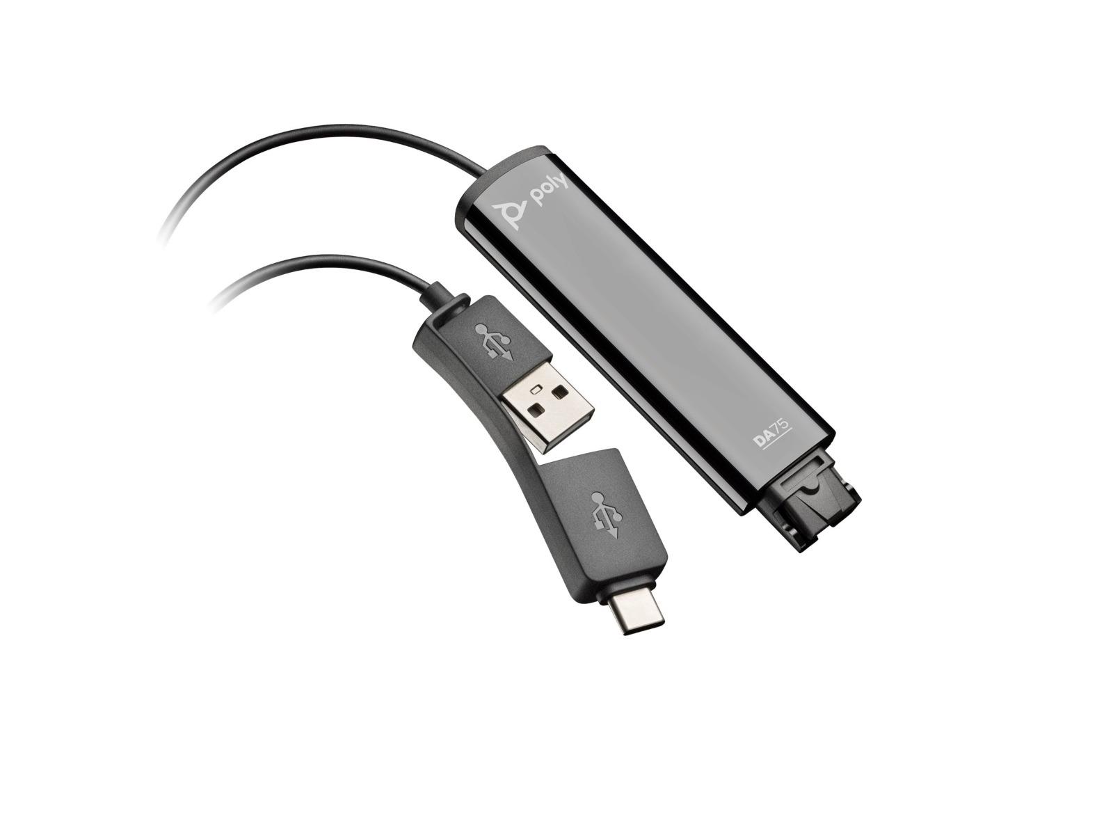 Адаптер Poly Adapter DA75 USB to QuickDisconnect - PN 786C6AA | JAR Computers Адаптер Poly Adapter DA75 USB to QuickDisconnect - PN 786C6AA