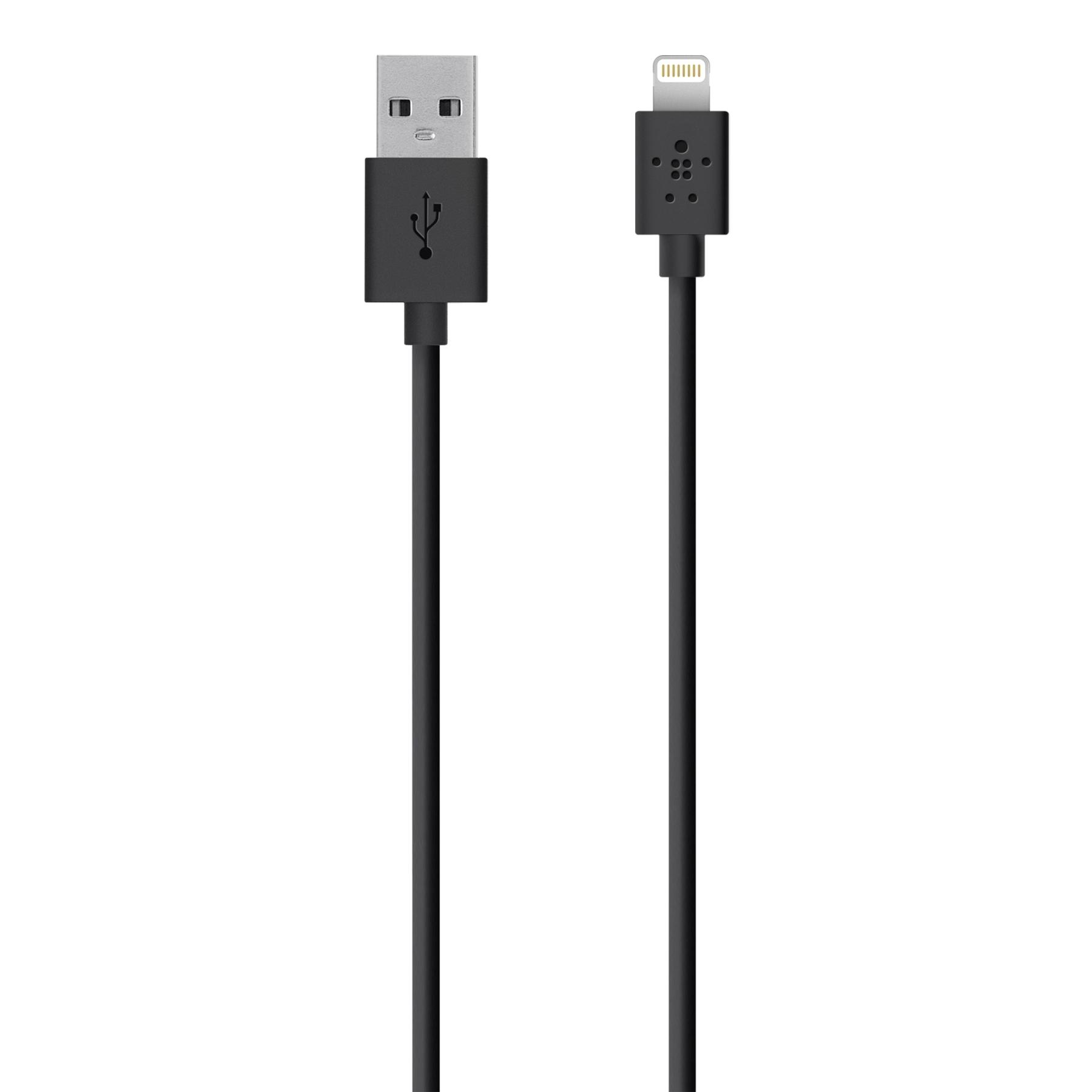 Belkin Lightning to USB Cable - USB кабел за iPhone 5, iPhone 5S, iPhone SE, iPhone 5C, iPod Touch 5, iPod Nano 7, iPad 4 и iPad Mini, iPad mini 2, iPad mini 3 (черен) | JAR Computers Belkin Lightning to USB Cable - USB кабел за iPhone 5, iPhone 5S, iPhone SE, iPhone 5C, iPod Touch 5, iPod Nano 7, iPad 4 и iPad Mini, iPad mini 2, iPad mini 3 (черен)