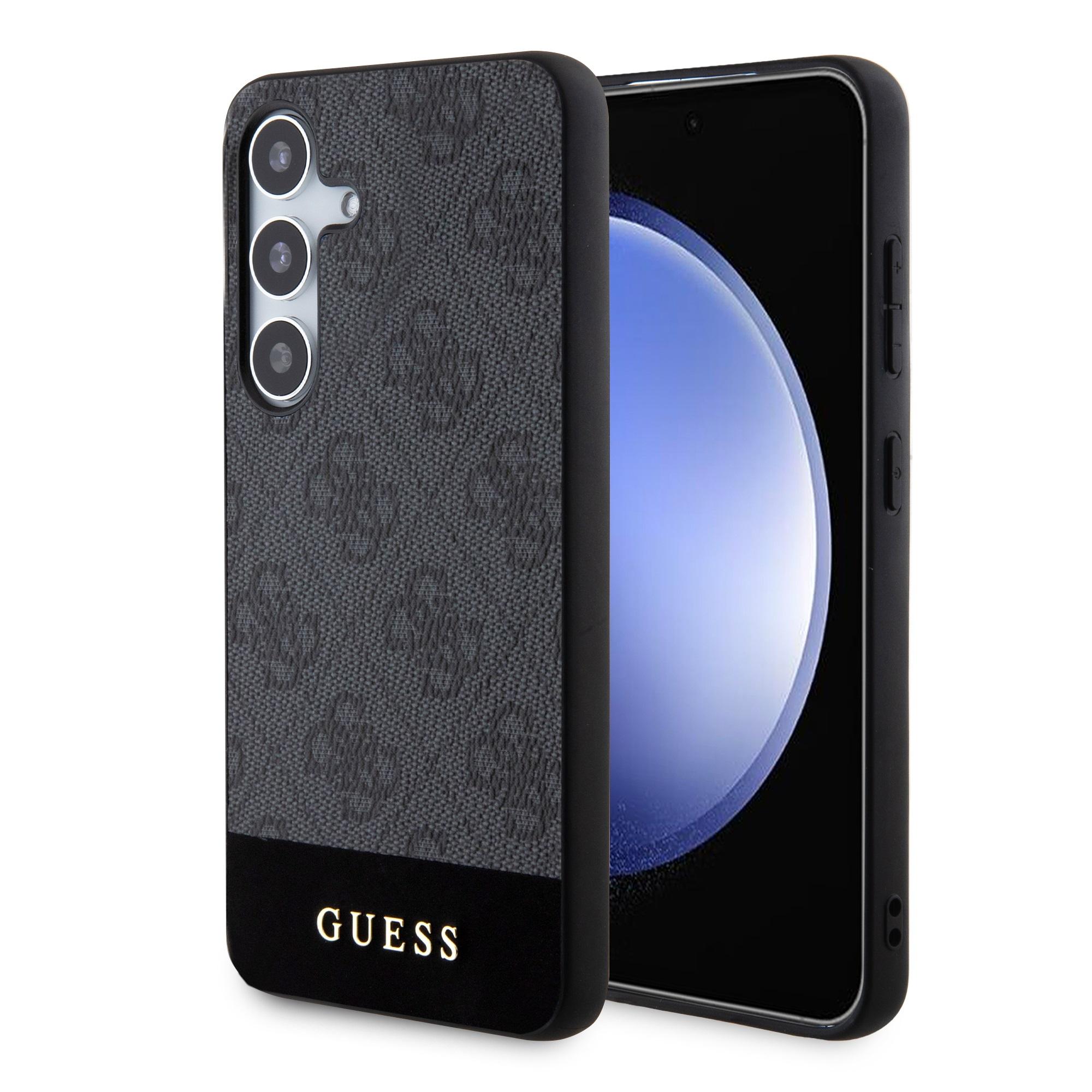 GUESS Калъф Samsung S24, 4G Stripe, сив - GUHCS24SG4GLGR | JAR Computers GUESS Калъф Samsung S24, 4G Stripe, сив - GUHCS24SG4GLGR
