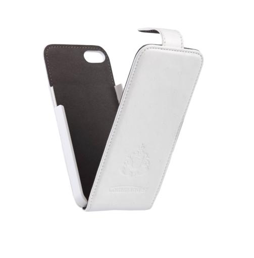 Кожен флип калъф за iPhone 5, iPhone 5S, iPhone SE - Commander by Peter Jäckel Premium Case (бял) | JAR Computers Кожен флип калъф за iPhone 5, iPhone 5S, iPhone SE - Commander by Peter Jäckel Premium Case (бял)