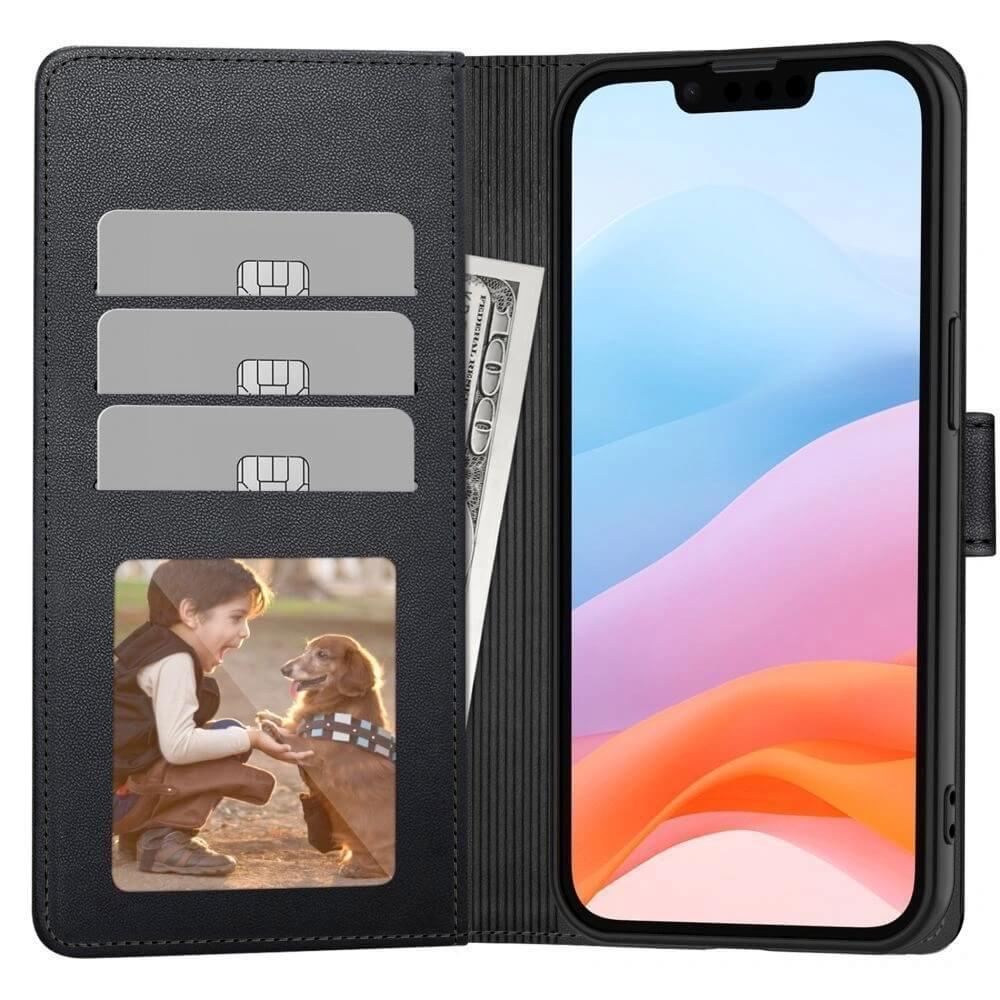Кожен калъф, тип портфейл за Samsung Galaxy A26 5G, A17, A17 5G - Tech-Protect Wallet Leather Flip Case (черен) | JAR Computers Кожен калъф, тип портфейл за Samsung Galaxy A26 5G, A17, A17 5G - Tech-Protect Wallet Leather Flip Case (черен)