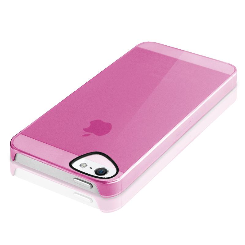 Поликарбонатов кейс и защитно покритие за дисплея за iPhone 5, iPhone 5S, iPhone SE - Itskins Ghost Case (розов) | JAR Computers Поликарбонатов кейс и защитно покритие за дисплея за iPhone 5, iPhone 5S, iPhone SE - Itskins Ghost Case (розов)