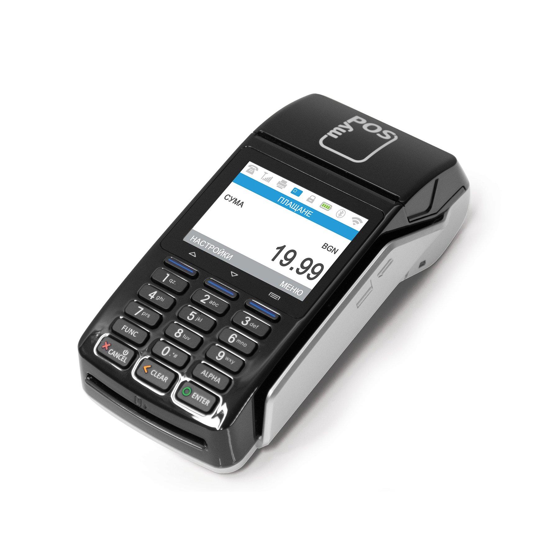 Пос терминал myPos Combo, 3G, Bluetooth, Wi-Fi, NFC, захранване 9 V | JAR Computers Пос терминал myPos Combo, 3G, Bluetooth, Wi-Fi, NFC, захранване 9 V