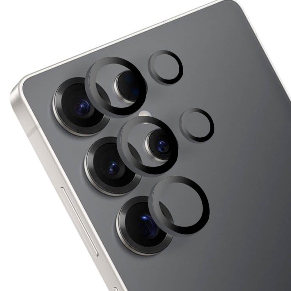 Предпазни стъклени лещи за камерата на Samsung Galaxy S25 Ultra - OBALME Tempered Glass Camera Lens Protector (черен) | JAR Computers Предпазни стъклени лещи за камерата на Samsung Galaxy S25 Ultra - OBALME Tempered Glass Camera Lens Protector (черен)