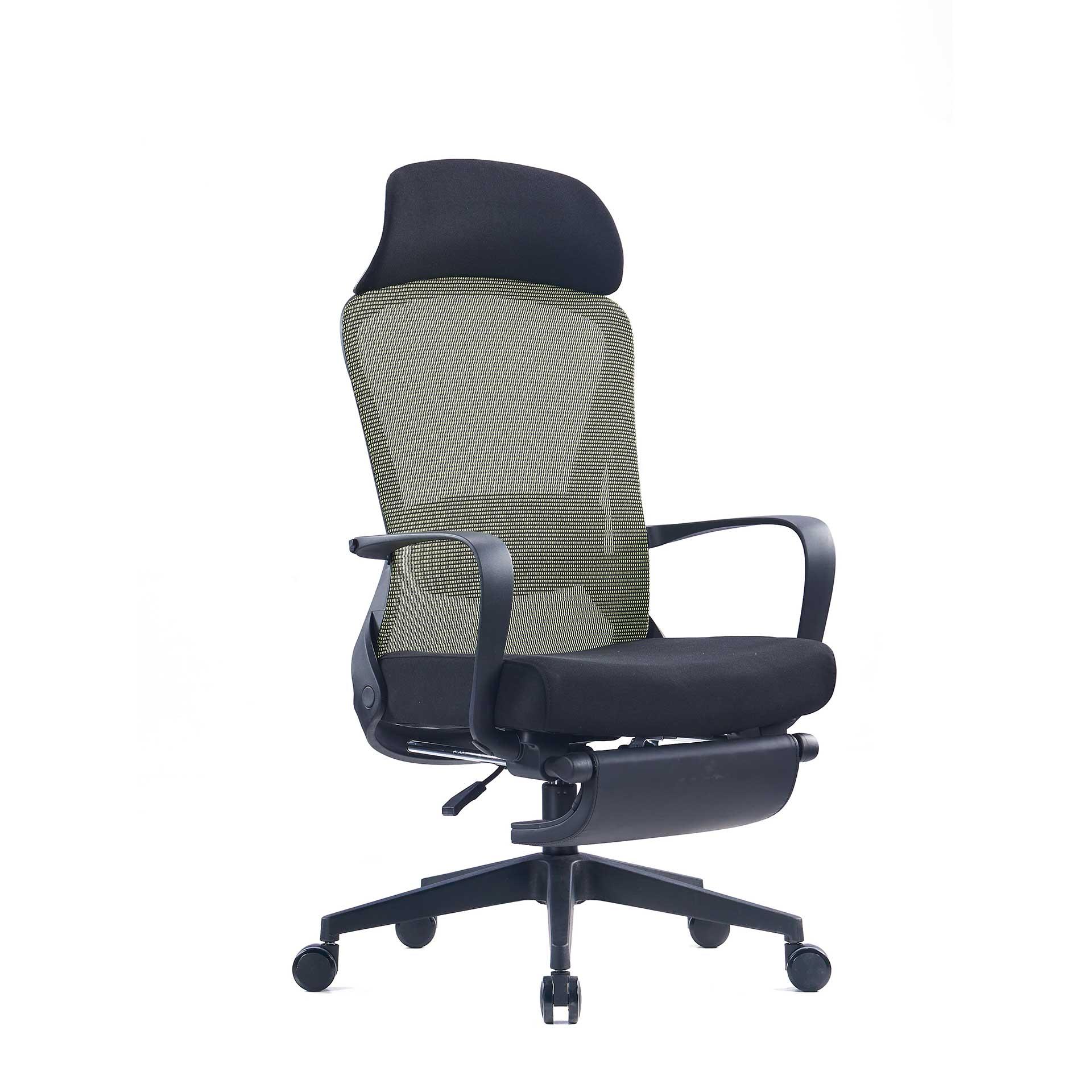 RFG Директорски стол Enjoy HB, черна седалка, зелена облегалка