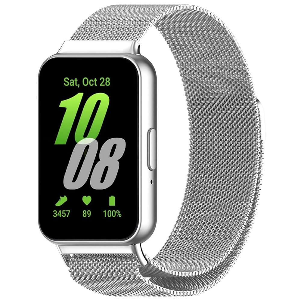 Стоманена каишка за Samsung Galaxy Fit3 - Techsuit Watchband W009 (сребрист) | JAR Computers Стоманена каишка за Samsung Galaxy Fit3 - Techsuit Watchband W009 (сребрист)