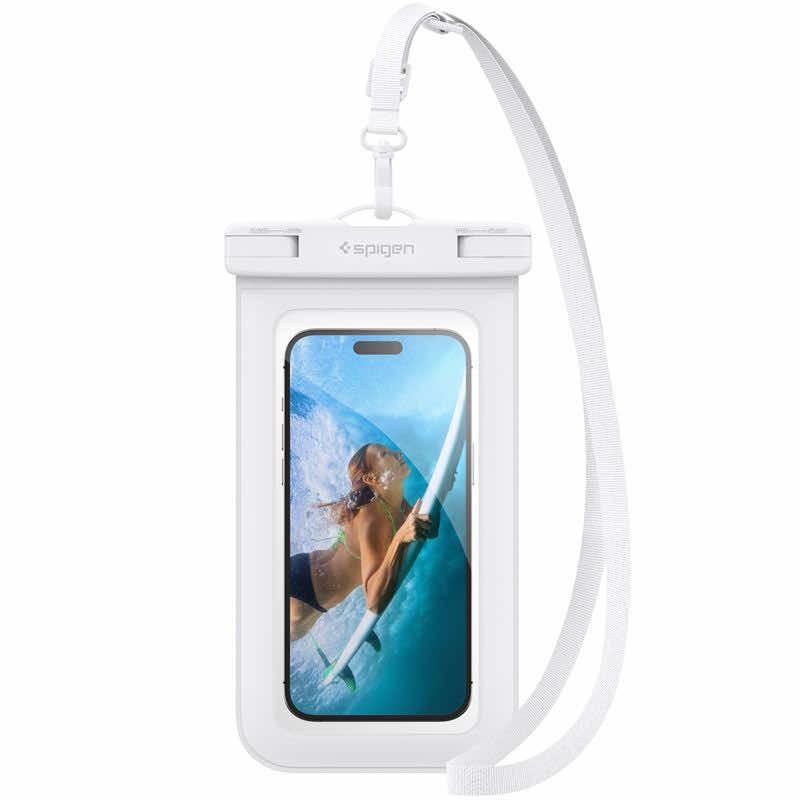 Универсален водоустойчив калъф за смартфони до 7 инча - Spigen Aqua Shield A601 Universal Waterproof Case IPX8 (бял) | JAR Computers Универсален водоустойчив калъф за смартфони до 7 инча - Spigen Aqua Shield A601 Universal Waterproof Case IPX8 (бял)