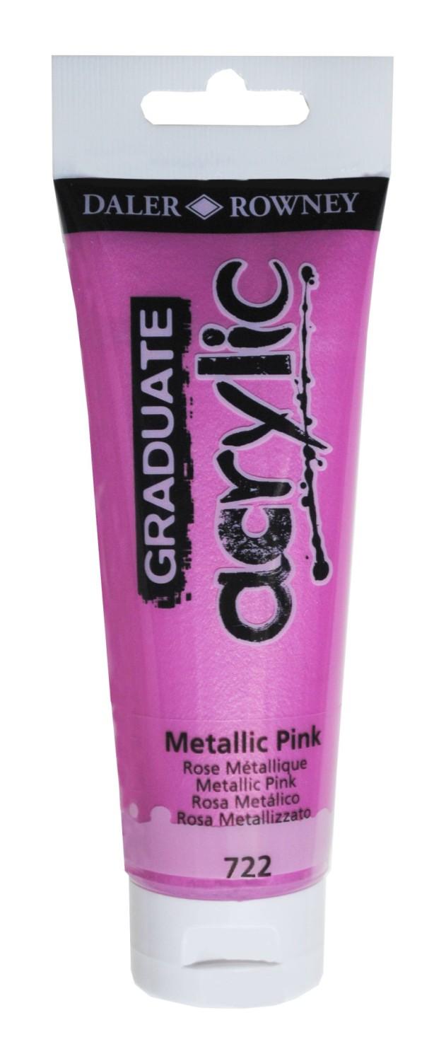 Акрилна боя DALER-ROWNEY Graduate, 120 мл, металик розово (Metallic Pink) | JAR Computers Акрилна боя DALER-ROWNEY Graduate, 120 мл, металик розово (Metallic Pink)