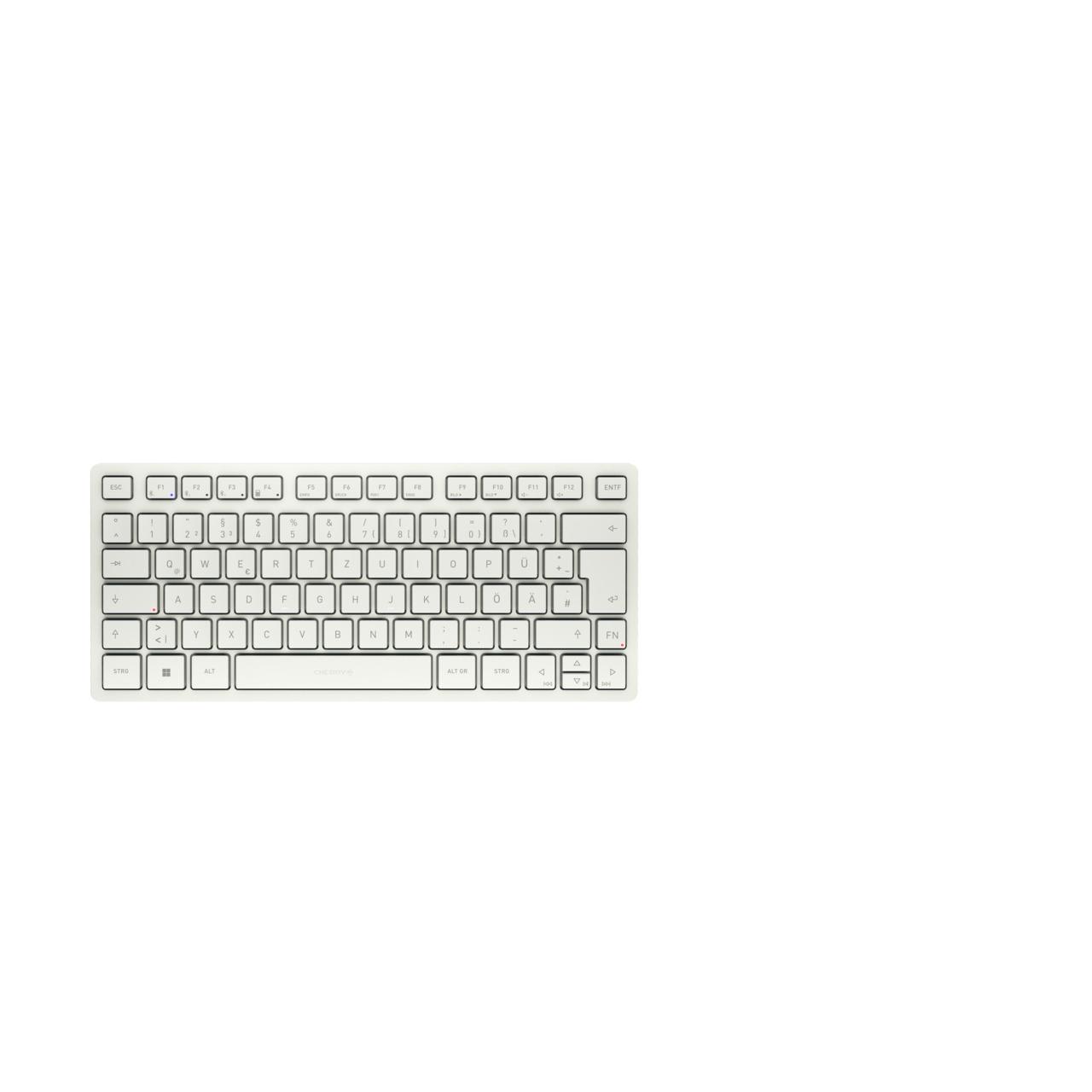 CHERRY KW 7100 MINI BT клавиатура Универсален Блутут QWERTZ Немски Бяла