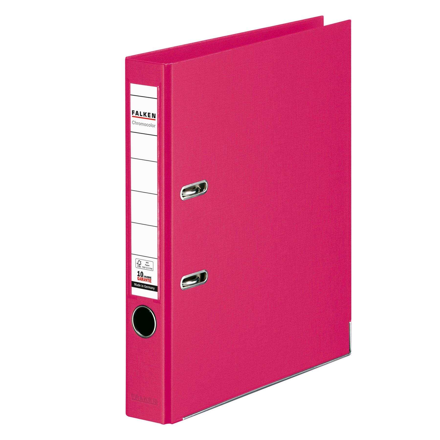 Falken Класьор Chromocolor, 5 cm, PP, наситенорозов | JAR Computers Falken Класьор Chromocolor, 5 cm, PP, наситенорозов