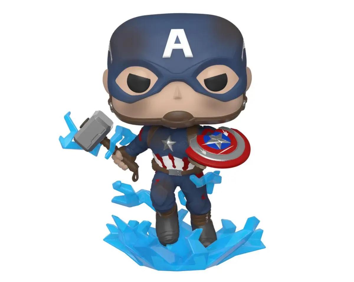 Фигурка Funko Pop! Marvel: Avengers Endgame - Captain America With Broken Shield &amp; Mjolnir #573