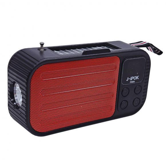 HOME SP P054 Solar/Torch/Bluetooth/USB/micro SD/FM Red