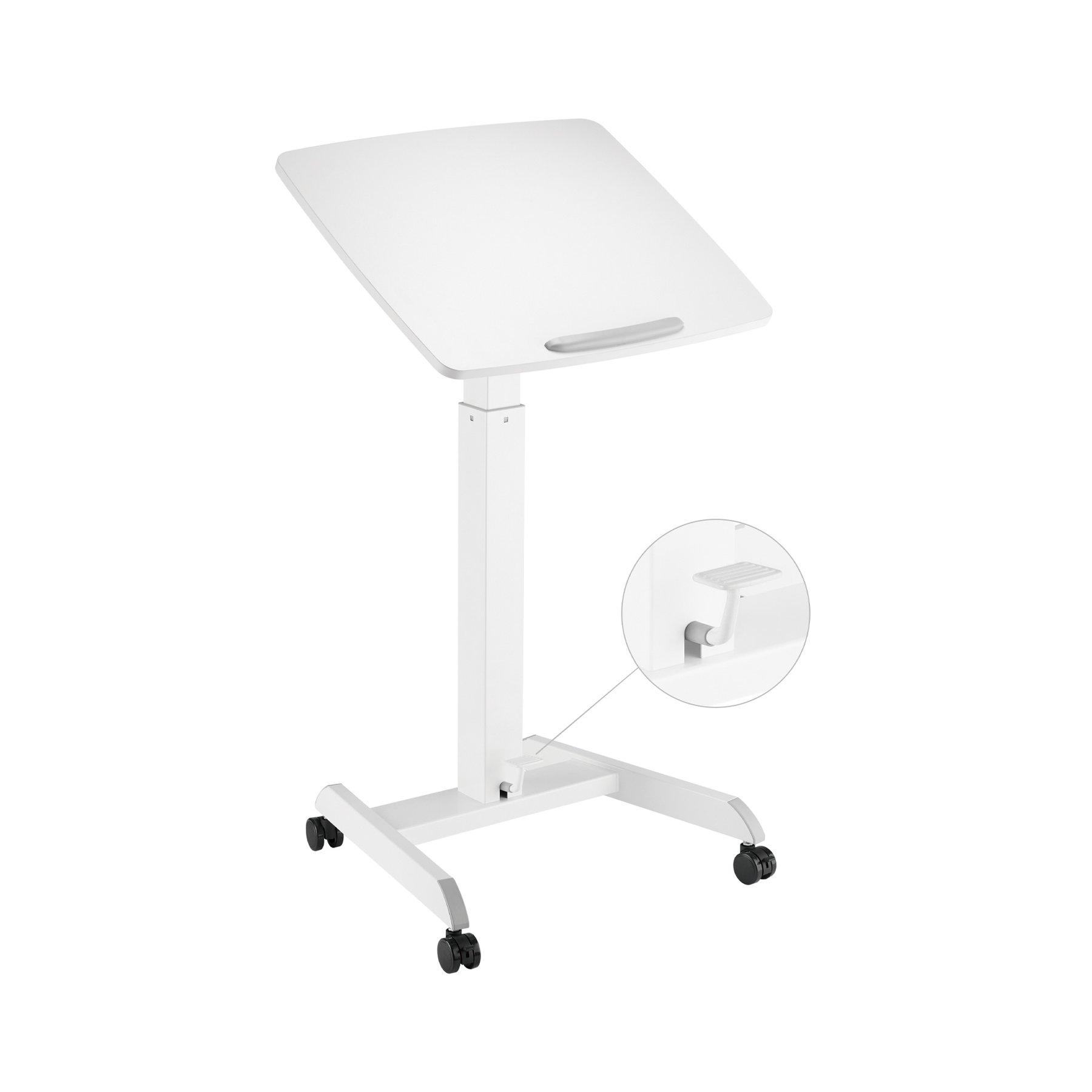 Маса RFG Active, с регулируема височина, 600 х 520 х 758-1128 mm, правоъгълен плот, бяла | JAR Computers Маса RFG Active, с регулируема височина, 600 х 520 х 758-1128 mm, правоъгълен плот, бяла