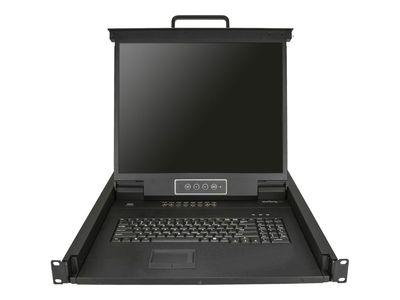 Мрежов комутатор 16 Port Rackmount KVM Console with 6ft Cables, Integrated KVM Switch with 19"  LCD Monitor, Fully Featured 1U LCD KVM Drawer- OSD KVM, Durable | JAR Computers Мрежов комутатор 16 Port Rackmount KVM Console with 6ft Cables, Integrated KVM Switch with 19"  LCD Monitor, Fully Featured 1U LCD KVM Drawer- OSD KVM, Durable
