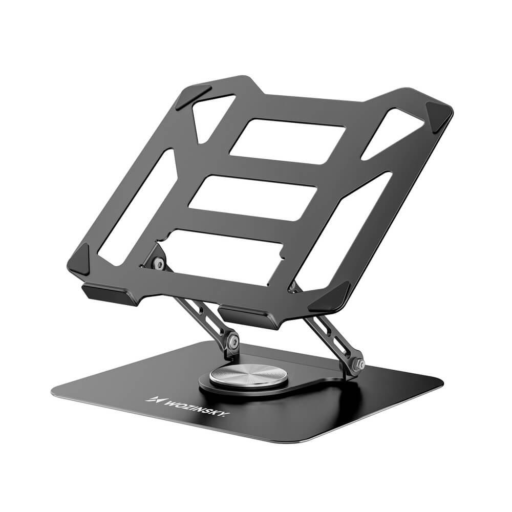 Регулируема алуминиева поставка за MacBook и лаптопи от 10 до 16 инча - Wozinsky WDCX-X19-AB HardStand 360 Cooling Stand For Laptop (черен) | JAR Computers Регулируема алуминиева поставка за MacBook и лаптопи от 10 до 16 инча - Wozinsky WDCX-X19-AB HardStand 360 Cooling Stand For Laptop (черен)