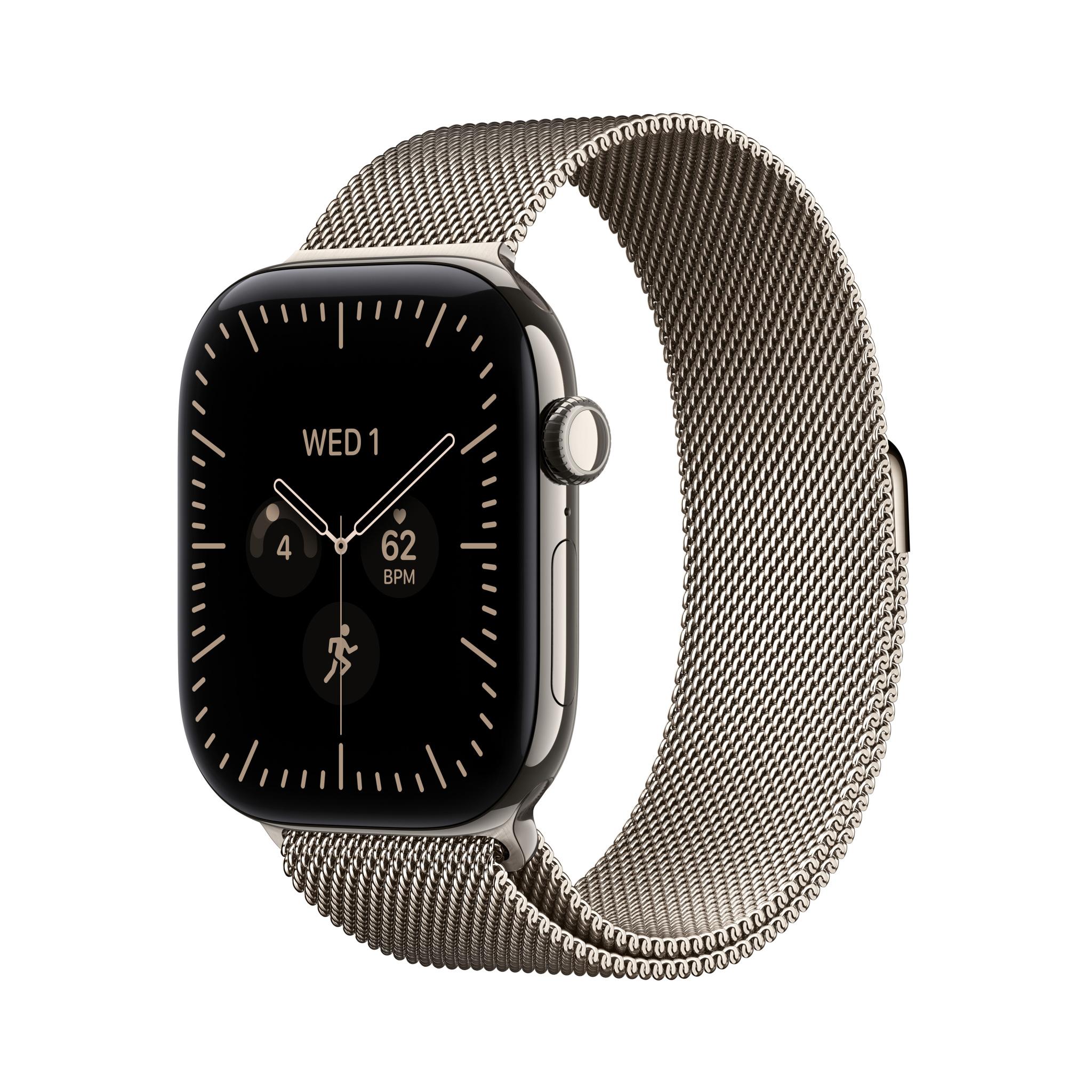 Смарт часовник Apple Watch 12 Cell 42mm Natural/Nat Milanese mjgh4 , 64 , Apple S11 64-bit Dual Core