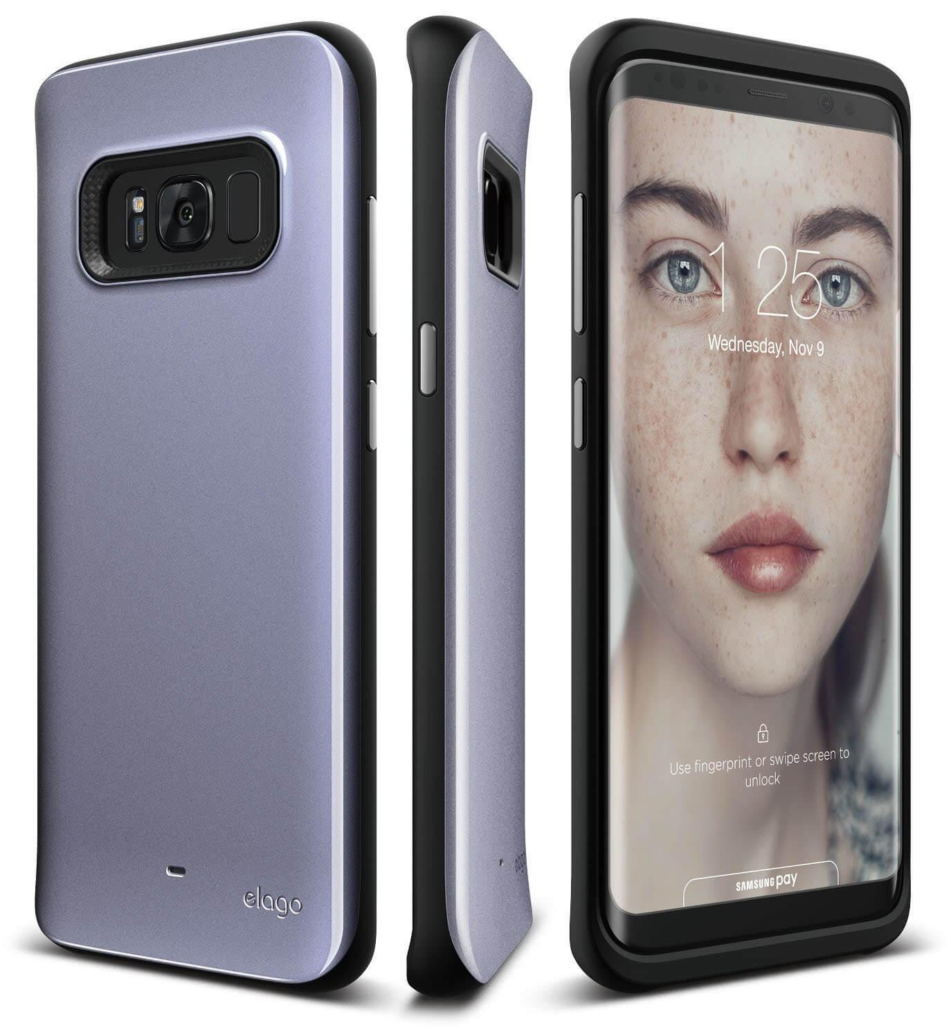 Удароустойчив хибриден кейс за Samsung Galaxy S8 - Elago S8 Grip Hybrid Case (сив) | JAR Computers Удароустойчив хибриден кейс за Samsung Galaxy S8 - Elago S8 Grip Hybrid Case (сив)