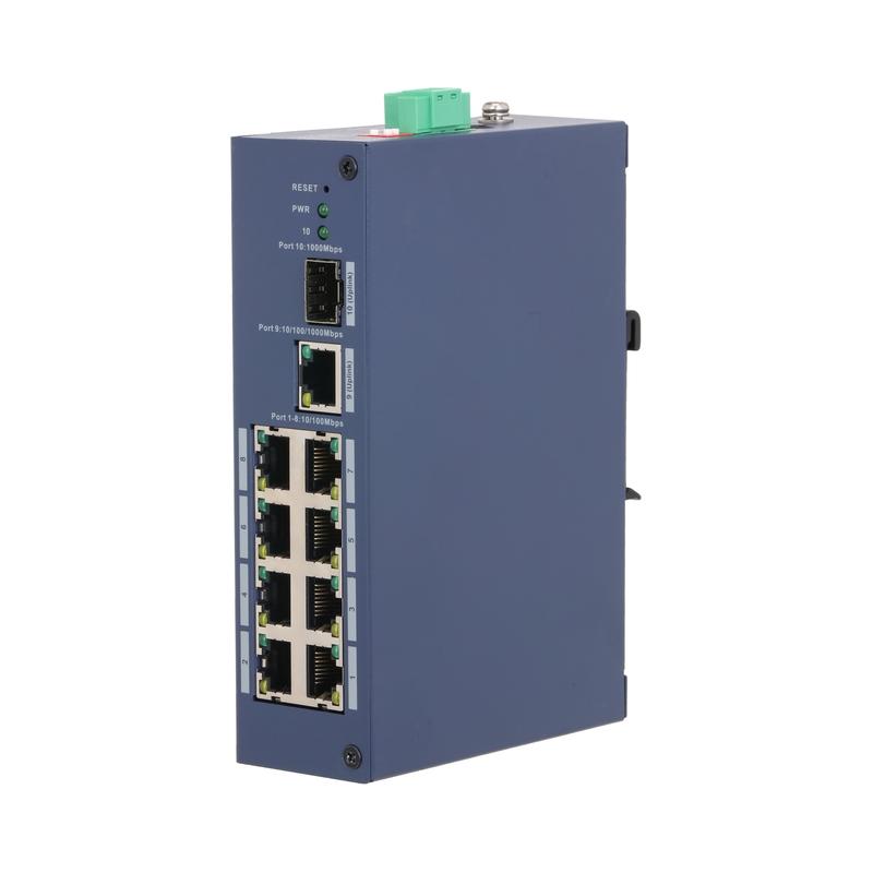 10-портов L2 индустриален мрежов комутатор, 8xFE/1xGE/1xSFP - DAHUA CHS4110-8ET | JAR Computers 10-портов L2 индустриален мрежов комутатор, 8xFE/1xGE/1xSFP - DAHUA CHS4110-8ET