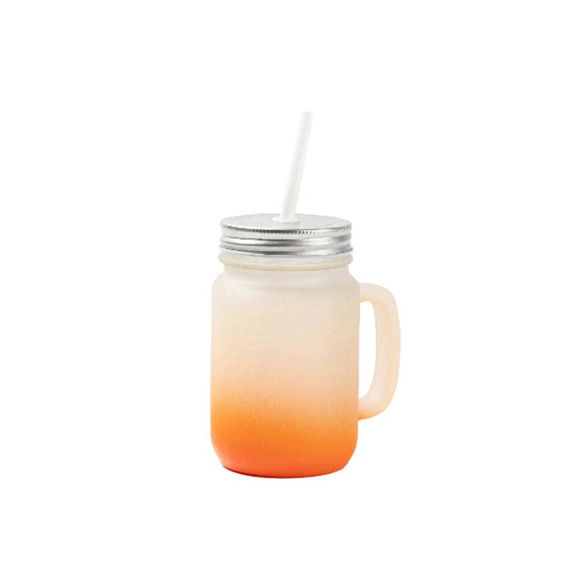 BESTSUB Буркан за сублимация Frosted, оранжев, 350ml | JAR Computers BESTSUB Буркан за сублимация Frosted, оранжев, 350ml