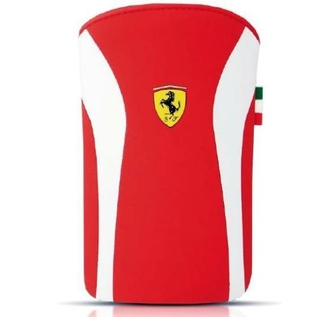 Кожен калъф за iPhone 4/4S - Ferrari Scuderia Series Pouch V2 (червен-бял) | JAR Computers Кожен калъф за iPhone 4/4S - Ferrari Scuderia Series Pouch V2 (червен-бял)