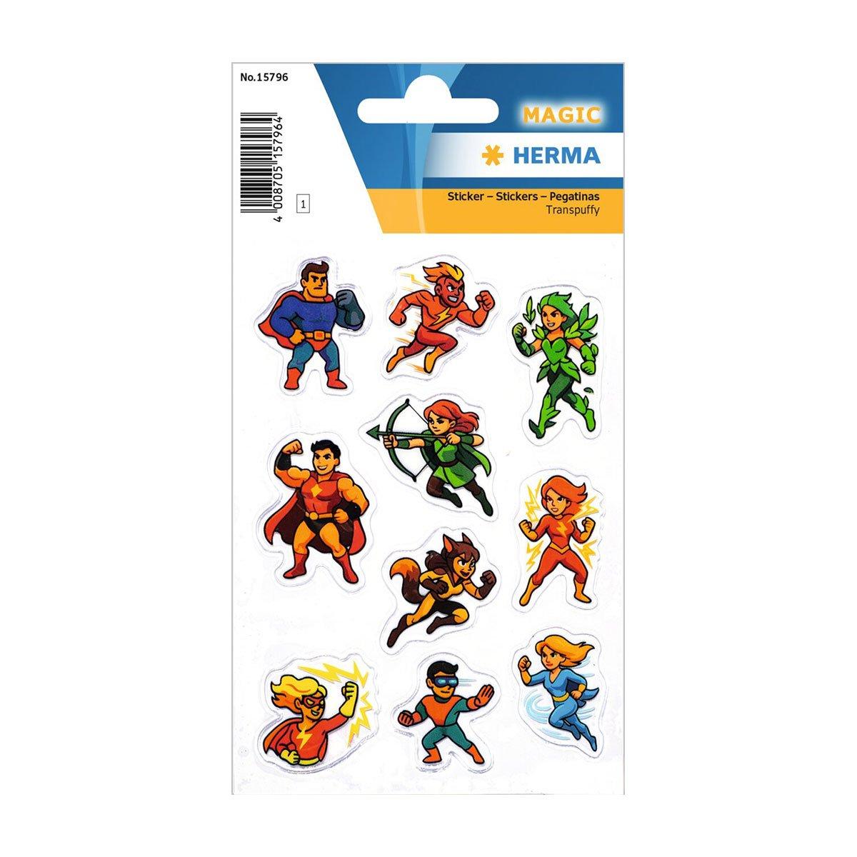 Herma Стикери Супергерои, PVC, 10 броя | JAR Computers Herma Стикери Супергерои, PVC, 10 броя