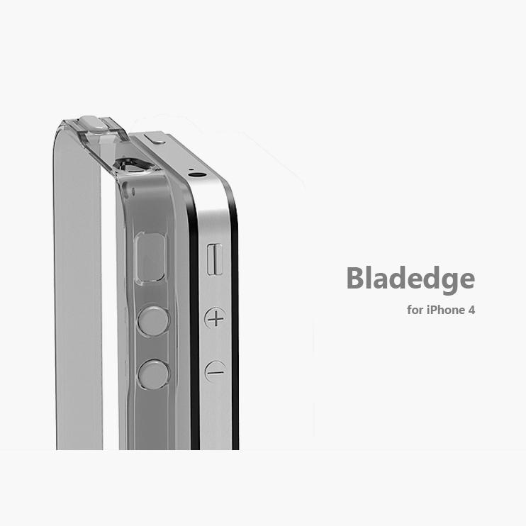 Хибриден бъмпер за iPhone 4/4S - Pinlo BLADEdge (черен-прозрачен) | JAR Computers Хибриден бъмпер за iPhone 4/4S - Pinlo BLADEdge (черен-прозрачен)